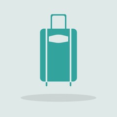 Travel bag vector icon illustration sign