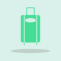 Travel bag vector icon illustration sign