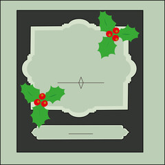 Beautiful Christmas card with space for an inscription llustration