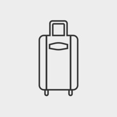 Travel bag vector icon illustration sign