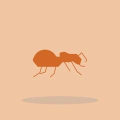 Ant vector icon illustration sign