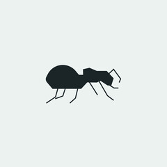 Ant vector icon illustration sign