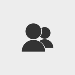 Group vector icon illustration sign