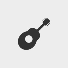 Guitar vector icon illustration sign