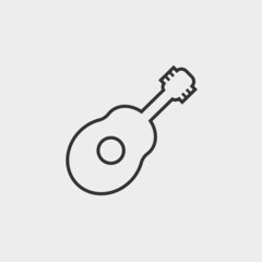 Guitar vector icon illustration sign