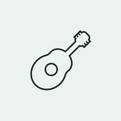 Guitar vector icon illustration sign