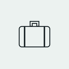 Briefcase vector icon illustration sign