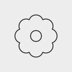 Flower vector icon illustration sign