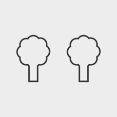 Trees vector icon illustration sign