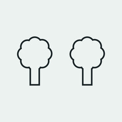 Trees vector icon illustration sign