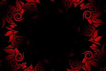 seamless colourful caleidoscope gradient flower art pattern of indonesian traditional tenun batik ethnic dayak ornament for wallpaper ads background sticker or clothing