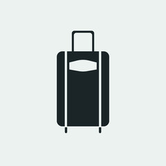 Travel bag vector icon illustration sign