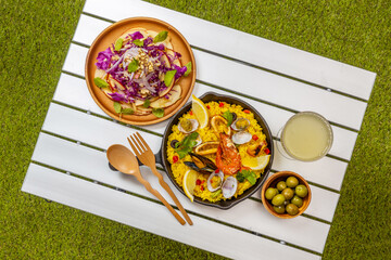 パエリア　スペイン料理　 Paella Spanish food