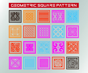 decoration geometric square pattern 