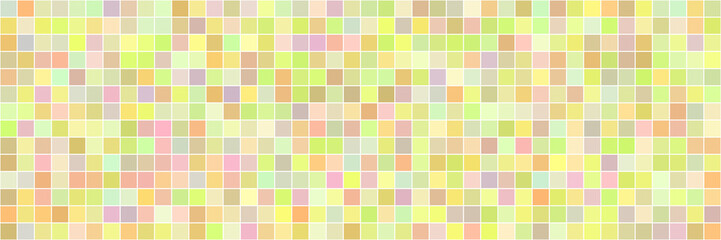 Multicolor mosaic of squares. Vector design, banner.