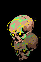 Skull vector illustration