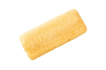 Rice cracker isolated on white background. Top view