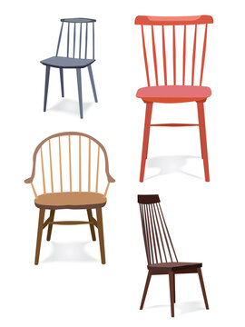 Chairs on isolate write background