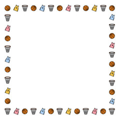 バスケットボール　フレーム　カラー