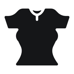 The illustration of blouse icon vector. Suitable fashion, lifestyle  icon, sign or symbol.
