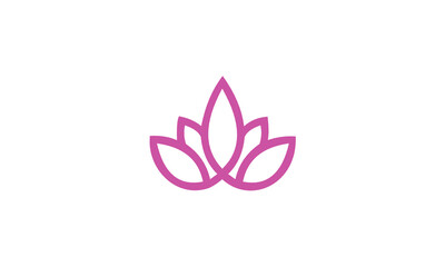 lotus flower logo vector