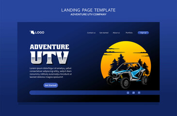 adventure UTV landing page template