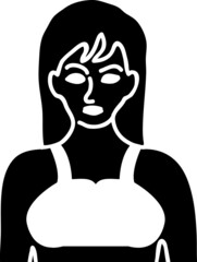 Human body face icon vector illustration..eps