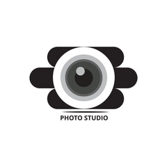 Logo for photography studio Free Vector