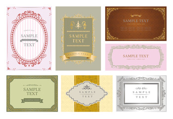 飾り枠　フレーム　クラシック
