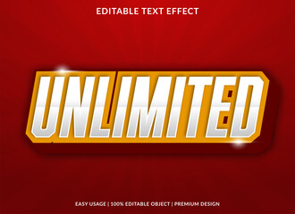 unlimited text effect editable template with abstract and modern style use for business logo and brand