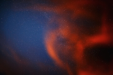 Night sky. Stars and galaxies in the sky at dusk.