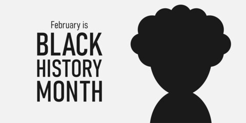 Black history month celebrate holiday concept template for background, banner, card, poster