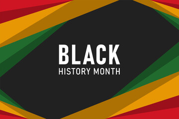 Black history month celebrate holiday concept template for background, banner, card, poster