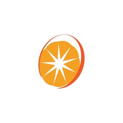 Orange logo design Vector icon illustration design