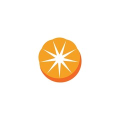 Orange logo design Vector icon illustration design