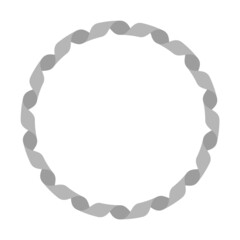 銀色のリボンでできた特別感のあるフレーム・背景素材：銀メダル・準優勝・2位のイメージ
