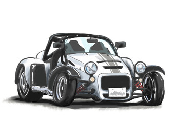 アナログ風クラシックオープンカー