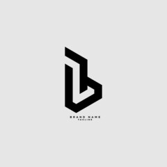 LB abstract Alphabet initial Letter Monogram Icon Logo vector illustration