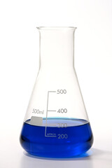 Conical flask with chemical