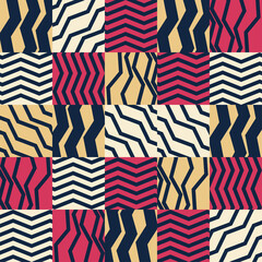 Geometric pattern with multi-colored texture design. Modern style of Geometry background wallpaper template design