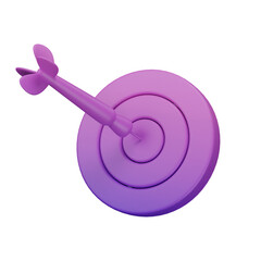 3D render darts isolated on white