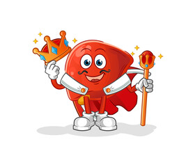 liver king vector. cartoon character