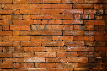 Grunge old brick wall texture background.