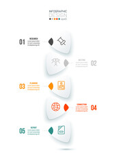 Infographic template business concept  with diagram.