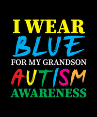 Autism Awareness Day T-shirt design, autism puzzle T-shirt design, Autism Awareness Day.