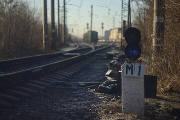 railway and traffic light signal