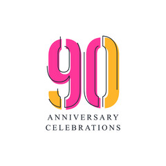 years anniversary velebrations logo template