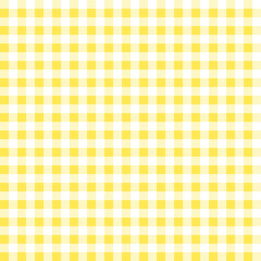 Yellow checkered tablecloth seamless pattern