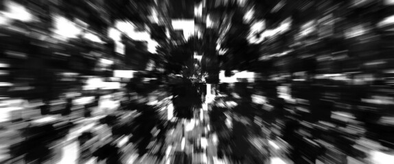 black and white abstract background with speed blur