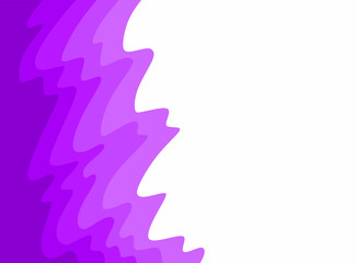 Simple background with purple gradient waving lines pattern and some copy space area